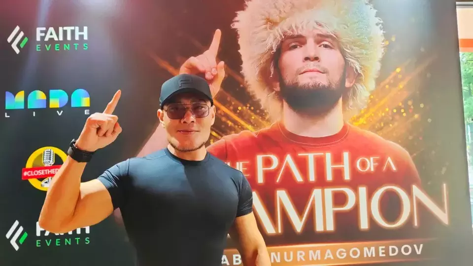 FILE - Deddy Corbuzier, host of the popular "Close The Door" podcast, poses during a press conference about former MMA champion and UFC icon Khabib Nurmagomedov's upcoming visit to Jakarta on Oct. 5, 2024. (Hendro D Situmorang)